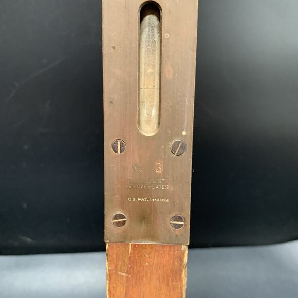 Vintage Stanley S.W. USA No. 3 Wood & Brass Level Brass Ends Double Bubble 24” - Picture 11 of 12